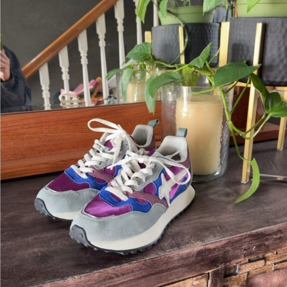 w6yz Shoes - W6YZ Colorblock Suede Sneakers Size 39 (US 8.5)